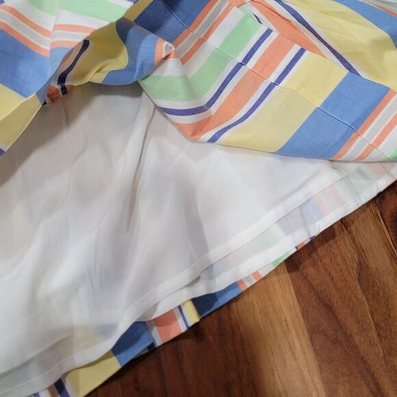 Draper James RSVP Off Shoulder Ruffle Sleeve Striped Midi Dress Size XXL - Picture 9 of 11